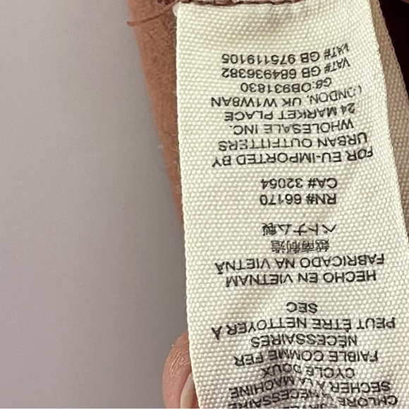 Free People Camel Summer Love Vegan Leather Mini Skirt Size 10 - Picture 11 of 12